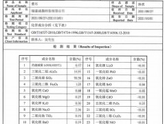 螢石檢測報告